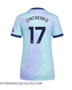 Arsenal Oleksandr Zinchenko #17 Maglia Gara Terza Repliche 2024-25 Donna